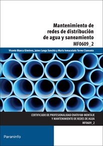 Mf0609_2: Mantenimiento de Redes de Distribución de Agua y Saneamiento 